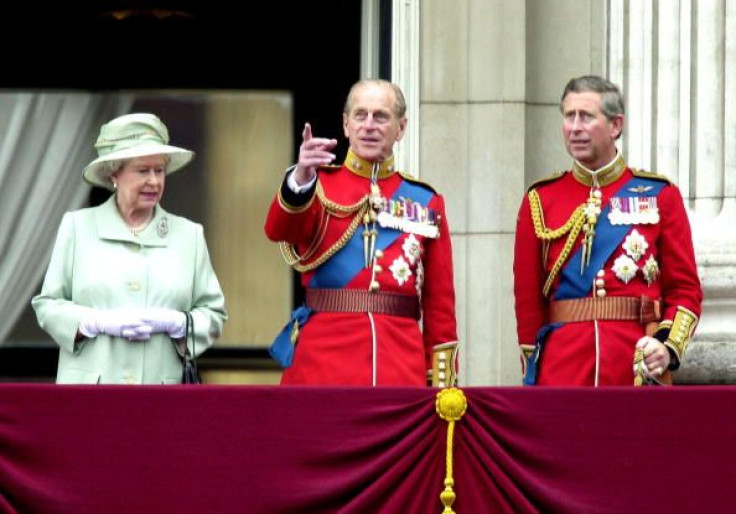 Prince Philip, Prince Charles and Queen Elizabeth II