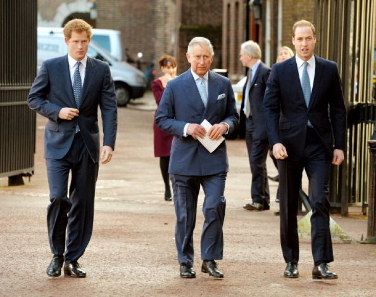 Prince Charles, Prince William and Prince Harry