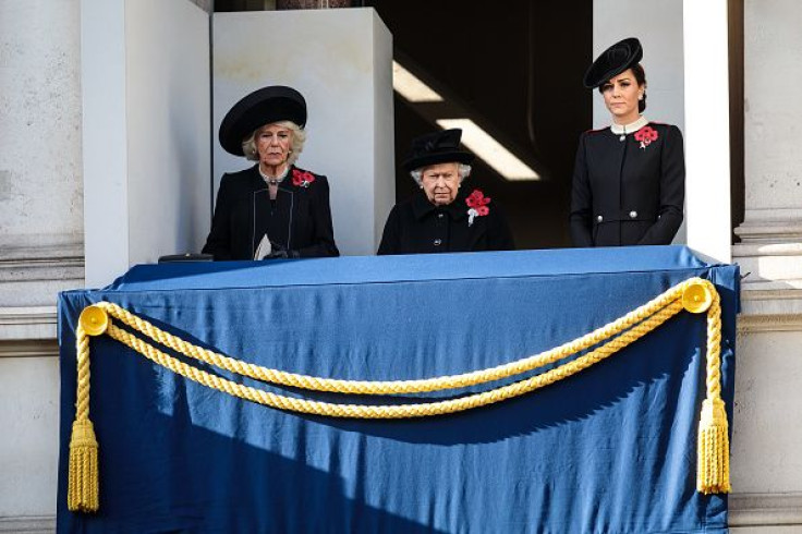 Camilla Parker Bowles, Queen Elizabeth II and Kate Middleton