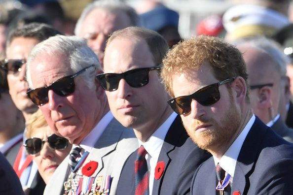 Princes Charles, William, Harry
