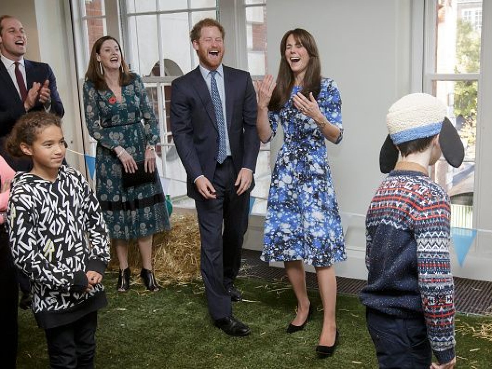 Queen Elizabeth, Princes Philip, Charles, William And Harry Giggling Moments  In Photos