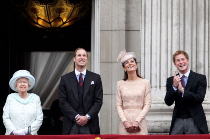 Queen Elizabeth II, Prince Harry and Prince William