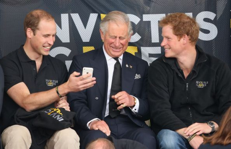 Prince William, Prince Charles and Prince Harry 