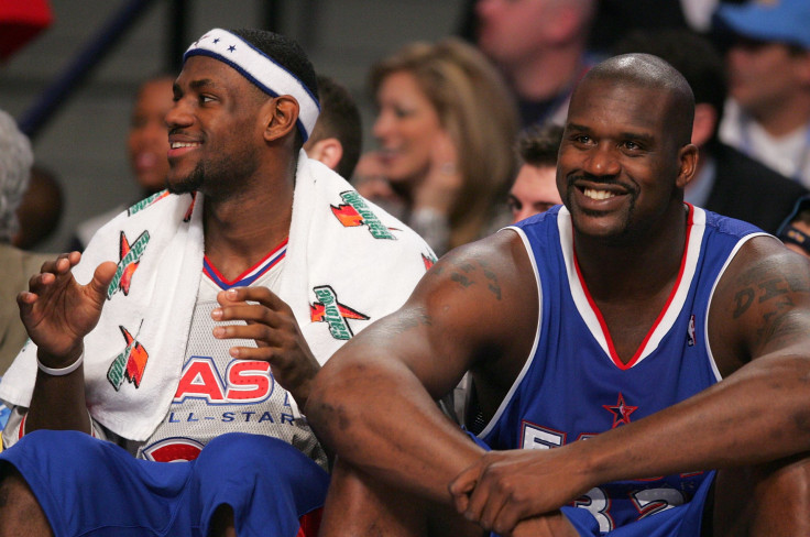 LeBron James and Shaquille O'Neal