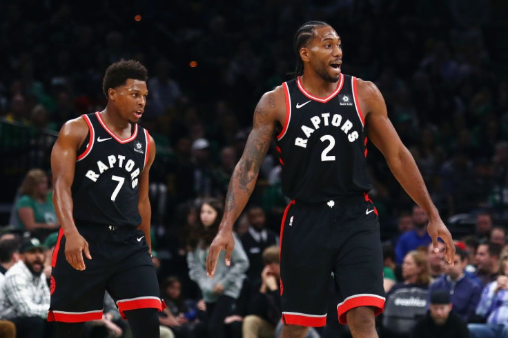 Kyle Lowry and Kawhi Leonard