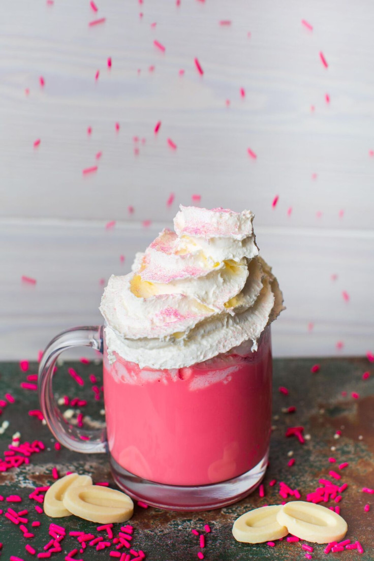 Pink Velvet Hot Chocolate winter