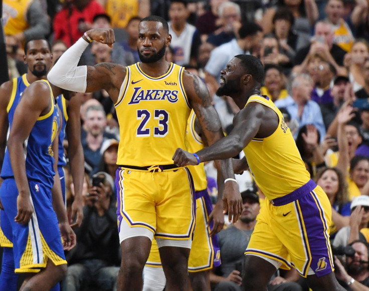 LeBron James Lakers Warriors