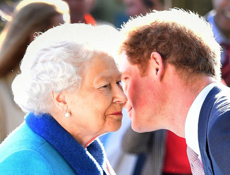 Prince Harry and Queen Elizabeth II