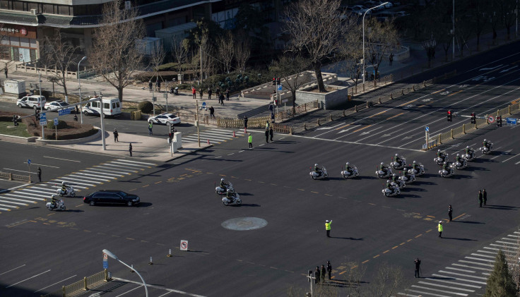 Kim's Motorcade in Beijing