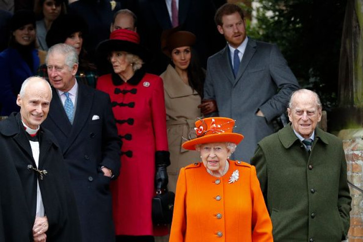 Prince Philip, Queen Elizabeth II and Prince Harry