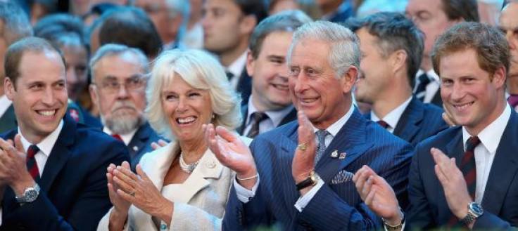 Prince William, Camilla, Prince Charles and Prince Harry 