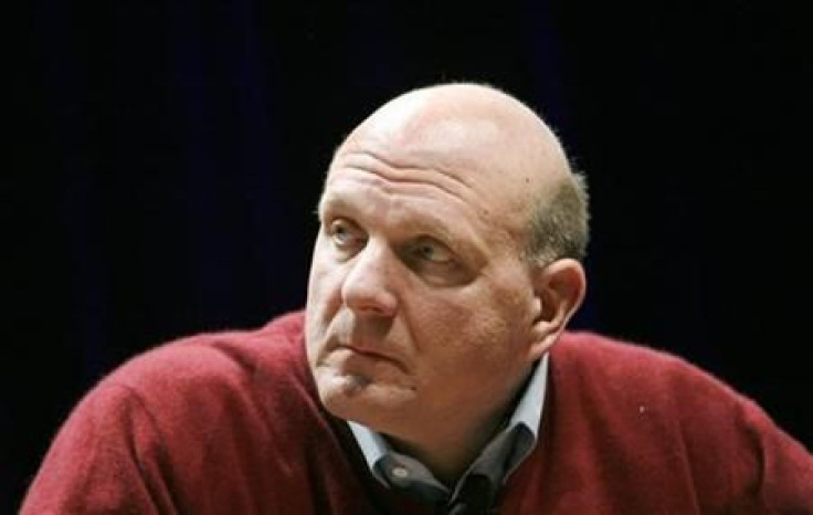 Microsoft CEO Steve Ballmer listens to question during keynote address in San Jose