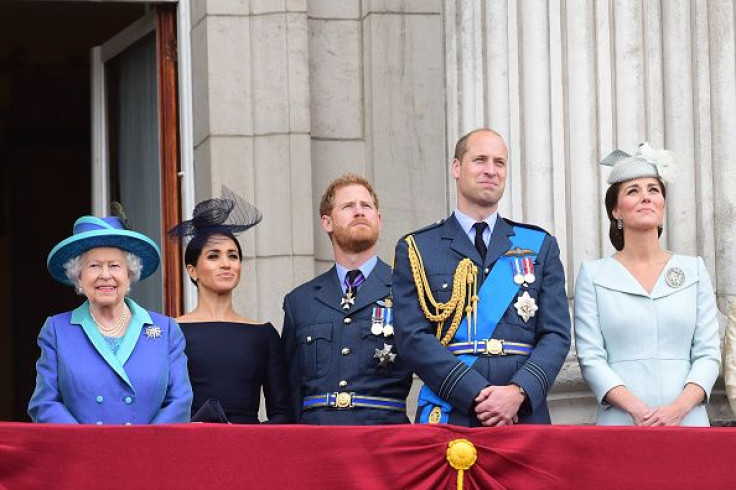  Queen Elizabeth, Meghan Markle, Prince Harry, Prince William and Kate Middleton