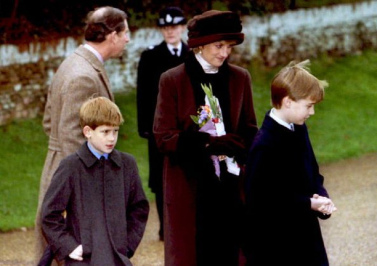 Prince William, Princess Diana, Prince Harry and Prince Charles
