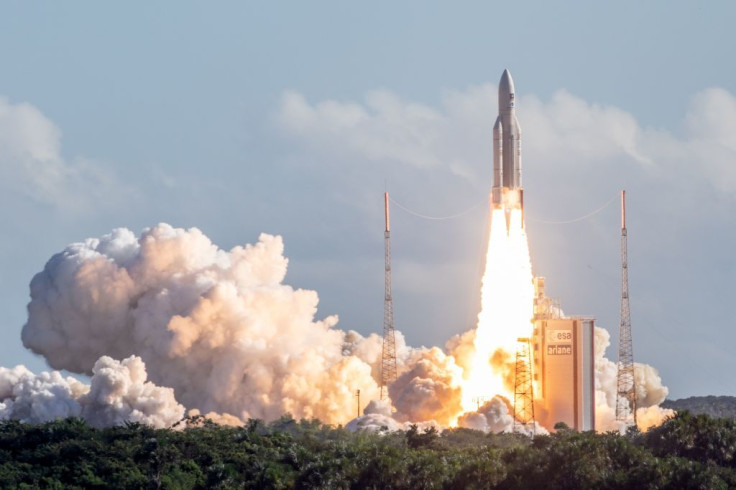 An Ariane 5 blasts-off from Kourou