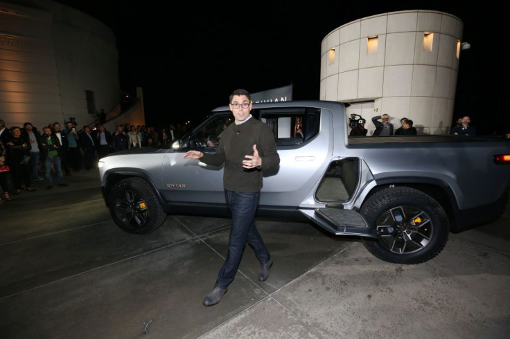 Rivian CEO RJ Scaringe and his R1T