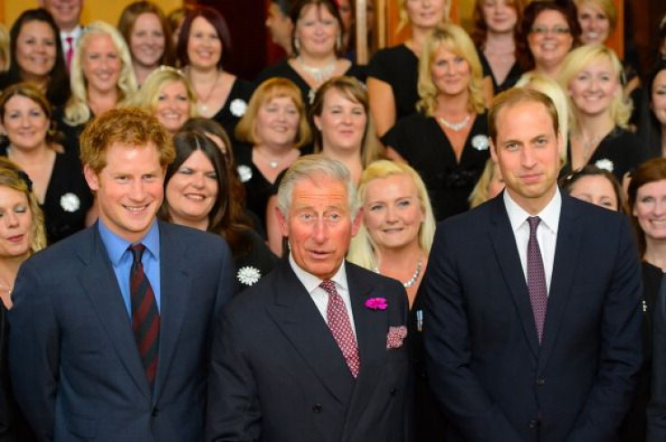 Prince Harry, Prince Charles and Prince William 