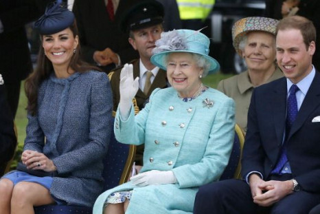 Kate Middleton, Queen Elizabeth II and Prince William