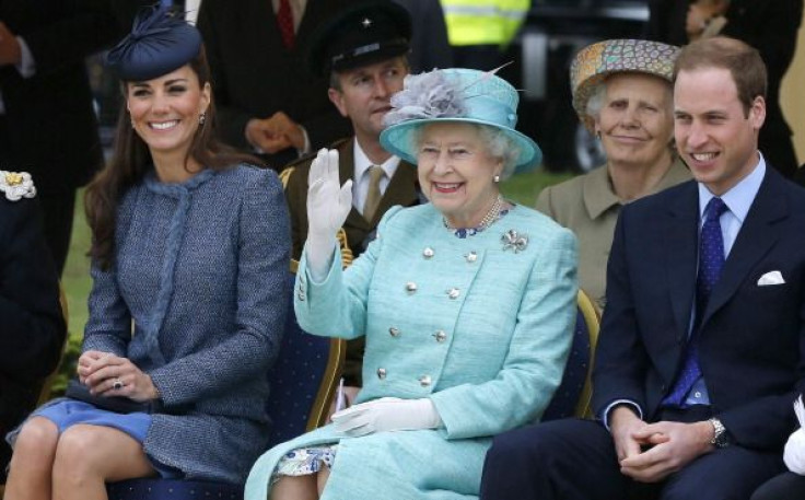 Kate Middleton, Queen Elizabeth II and Prince William
