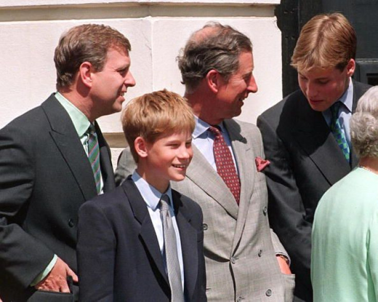 Prince Andrew, Prince Harry, Prince Charles and Prince William