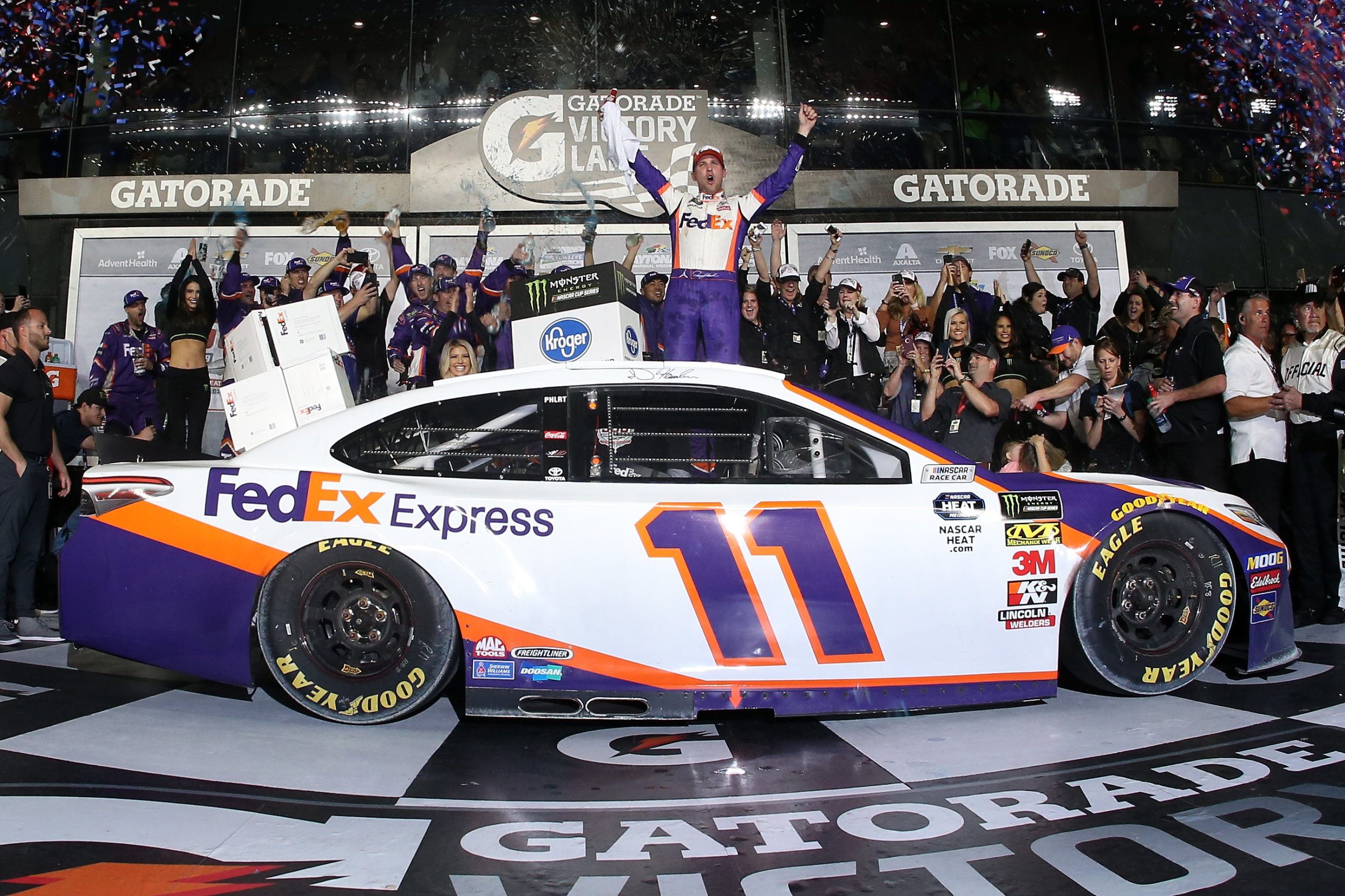 Watch: Daytona 500 Crashes As Denny Hamlin Dedicates Win To JD Gibbs ...