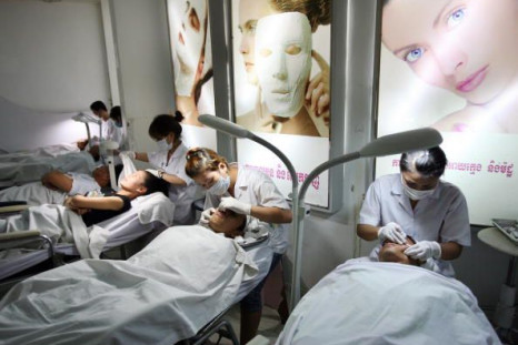 People Getting a Facial