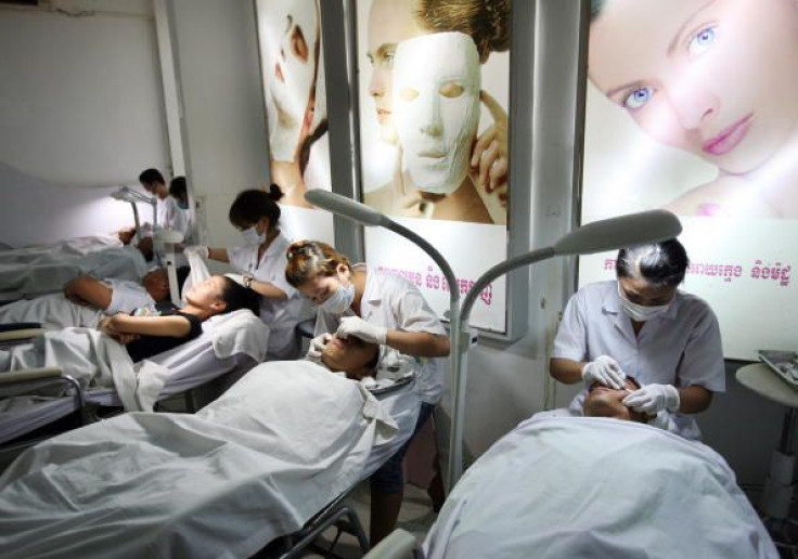 People Getting a Facial