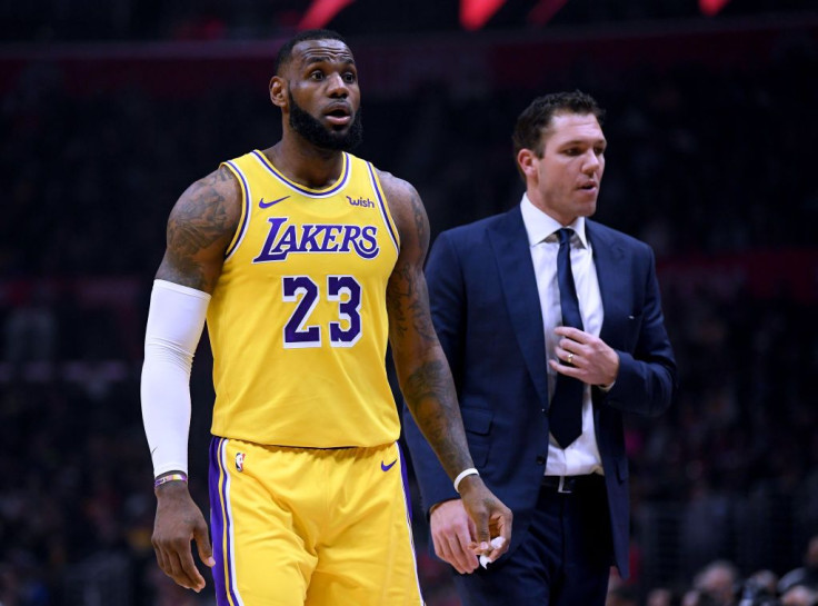 LeBron James and Luke Walton