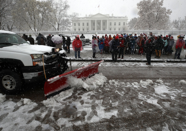 Snow plowing in Boston