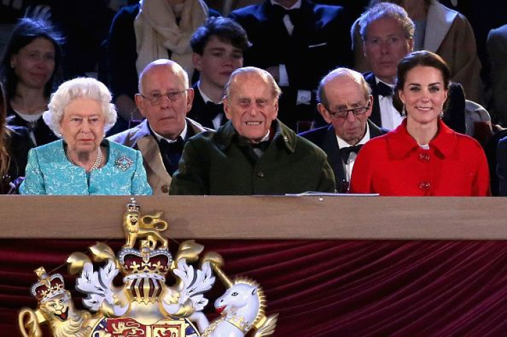 Queen Elizabeth II, Prince Philip and Kate Middleton