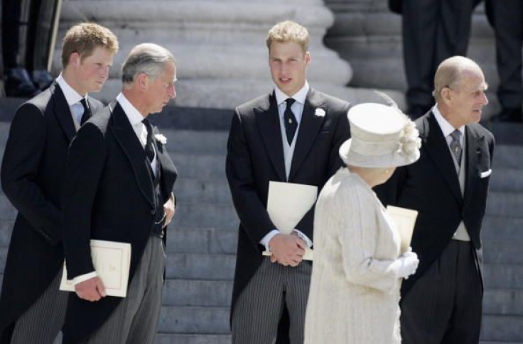 Prince William, Prince Charles and Prince Philip