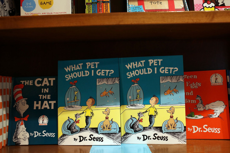 Dr. Seuss books displayed at a bookstore
