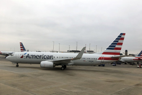 American Airlines plane at terminal