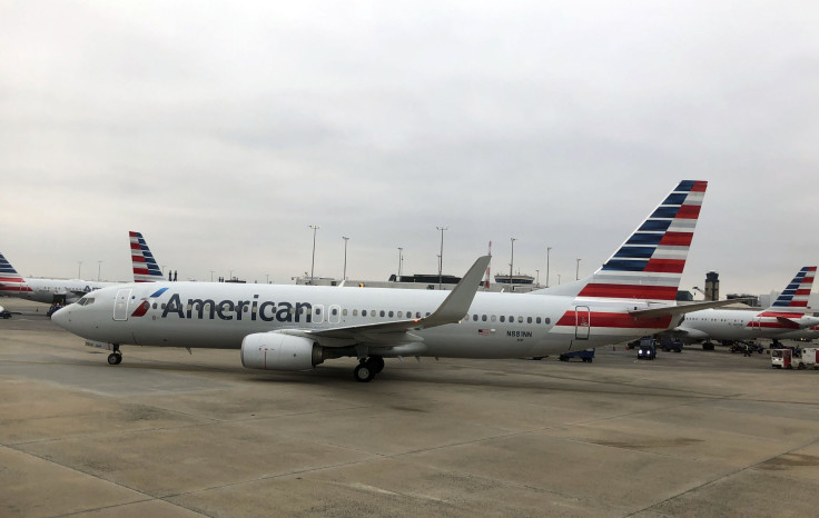 American Airlines plane at terminal