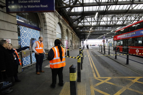 Security personnel at Waterloo Station