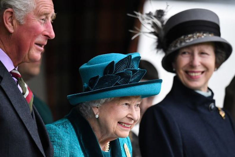Prince Charles, Queen Elizabeth II and Princess Anne