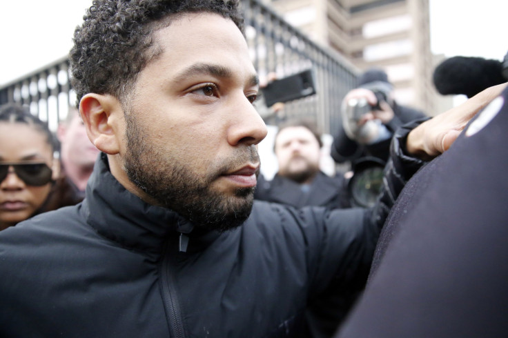 Jussie Smollett after bond posting