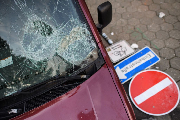 Windshield broken
