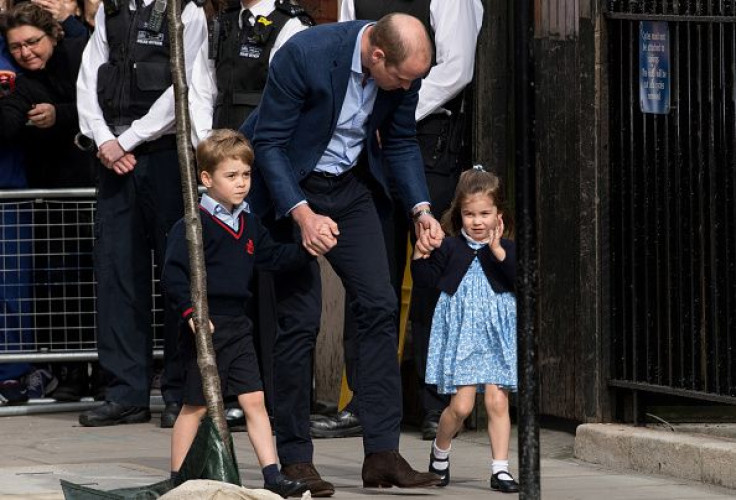Princes George, William, Princess Charlotte