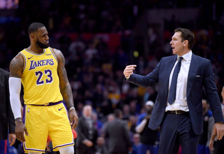 LeBron James and Luke Walton