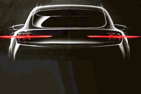 Teased image of the Ford all-electric SUV meant to irritate Tesla