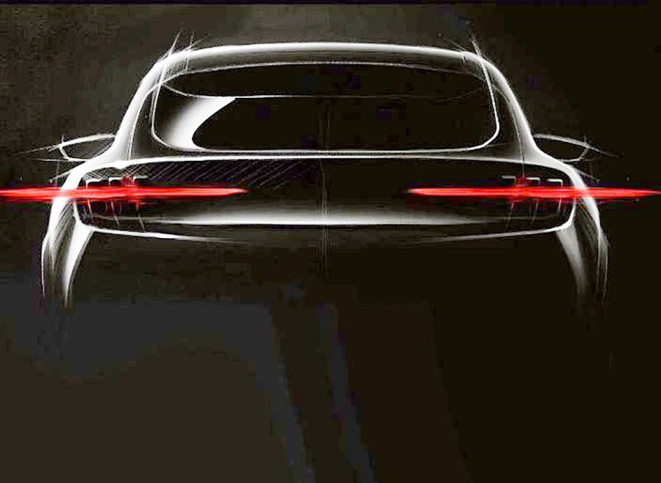 Teased image of the Ford all-electric SUV meant to irritate Tesla