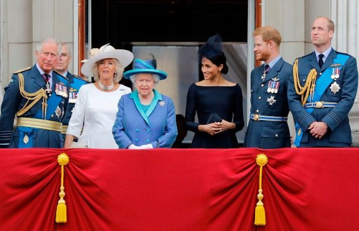 Prince William Prince Harry Meghan Markle Prince Charles and Queen Elizabeth II