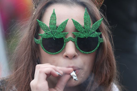 Woman Smoking Weed