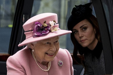 Queen Elizabeth II and Kate Middleton
