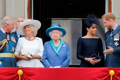 Prince Charles, Camilla Parker-Bowles, Queen Elizabeth, Meghan Markle and Prince Harry