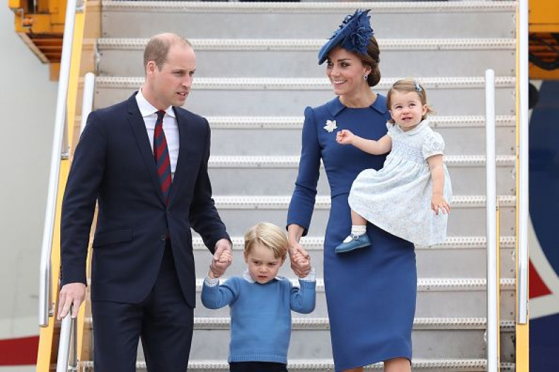 Prince William, Prince George, Princess Charlotte and Kate Middleton