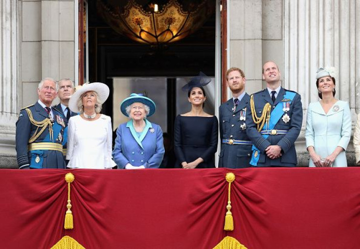 Queen Elizabeth II, Prince Charles, Prince William, Prince Harry, Kate Middleton, Camilla Parker Bowles Meghan Markle