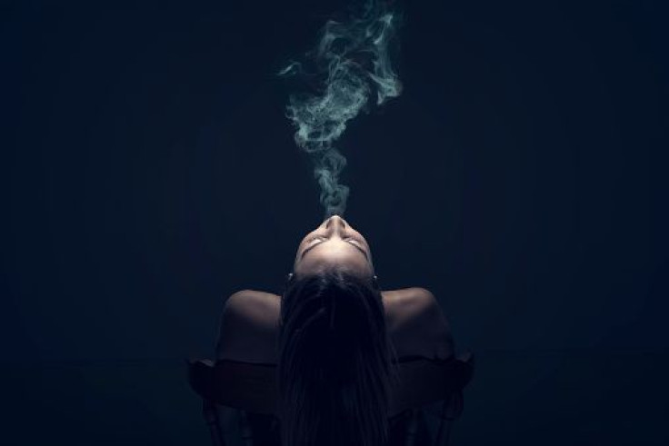 smoking woman