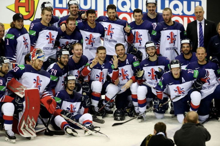 Great Britain Players Celebrate Win in IHHF